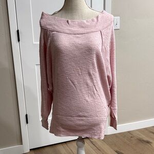WE THE FREE BLUSH PINK OFF THE SHOULDER TOP (NWOT)